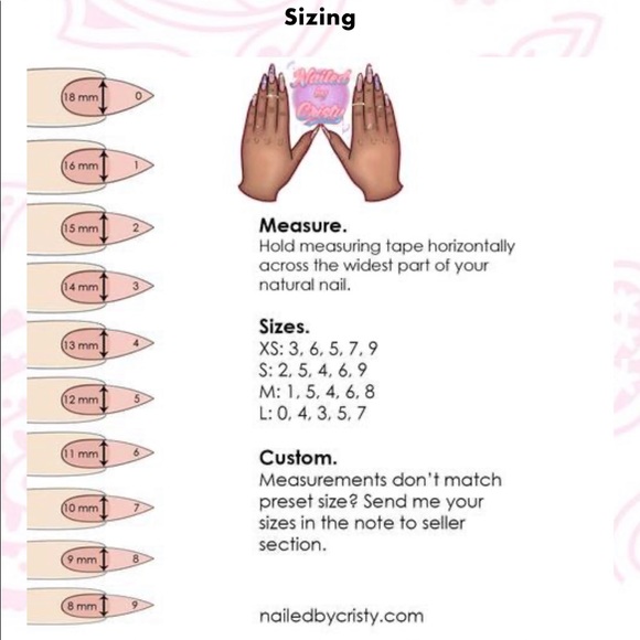 DIY pink mauve press on nails - Picture 2 of 2